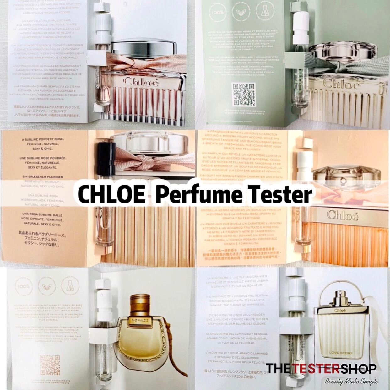 ?[CHLOE] Chloe Mini Perfume Tester Vial Spray - Rose Naturelle Nomade Mini Travel Size Sample Tester