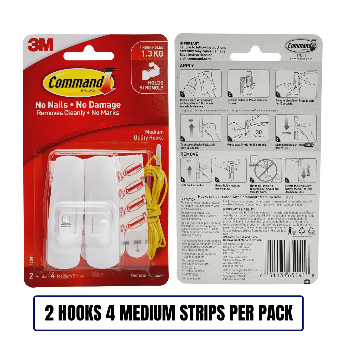 3M Command™ Medium Utility Hooks - 17001