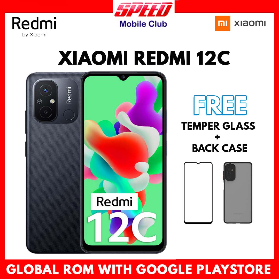 Xiaomi Redmi 12C | 4GB+128GB | 6GB+128GB | Global ROM | Brand New With Warranty | FREE TEMPER GLASS+BACK CASE OR DISCOUNT PRICE