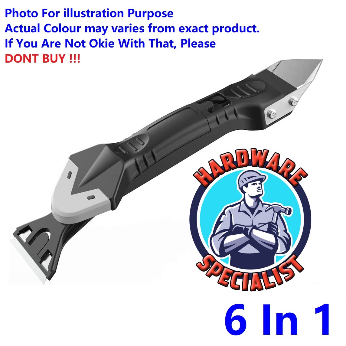 [FREE STORE PICK UP] 6 In 1 Silicone Caulking Tool / Silicone Scraper / Silicone Remover Tool / 3 in 1