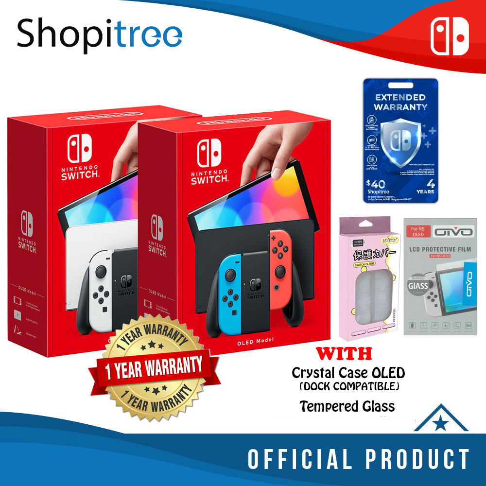 Nintendo Switch Oled Console with 1 Year Warranty by Singapore Nintendo Distributor